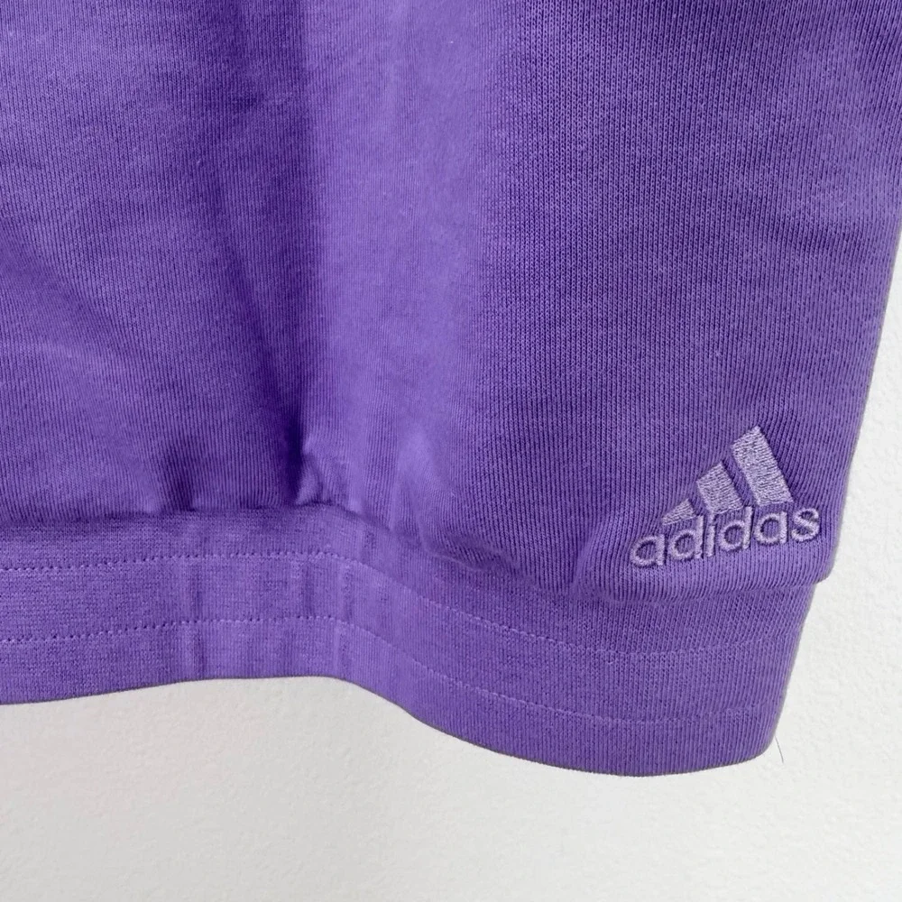 Adidas Mens Purple Sleeveless Basketball Hoodie Sweatshirt Large Magic Lilac